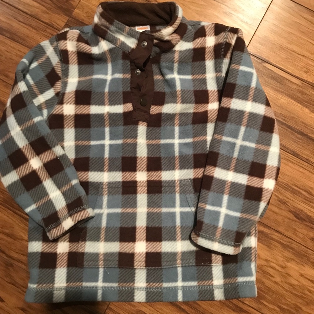 Gymboree fleece plaid pullover